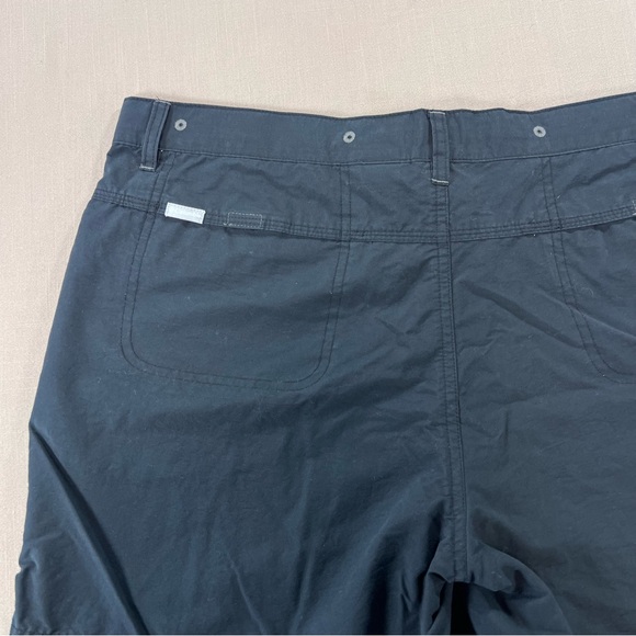 Columbia Women’s Black Casual Utility Shorts Size Large Drawstring Waist - Picture 8 of 11